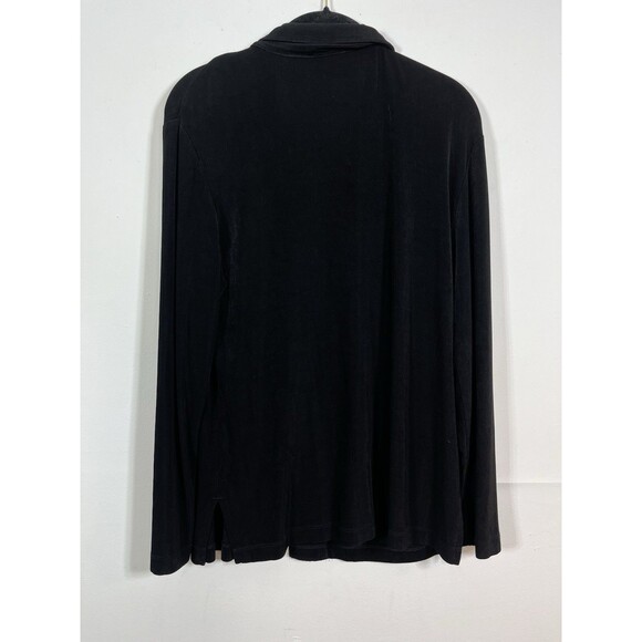 Chicos Travelers Button Cardigan Blazer Long Sleeve blouse 1 Top M 6 8 - Picture 7 of 7